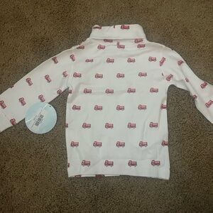 2T Little English fire truck turtleneck